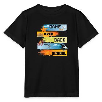 Spiel vorbei zurück zur Schule - Stanley/Stella Kinder T-Shirt MINI CREATOR  - Schwarz - Vorne - Mikhail (115cm)