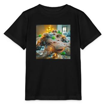 Une promenade dans l’ du robot : Goop Monster - T-shirt bio MINI CREATOR Stanley/Stella Enfant - noir - Devant - Mikhail (115cm)