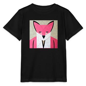 Origamifox - T-shirt bio MINI CREATOR Stanley/Stella Enfant - noir - Devant - Mikhail (115cm)