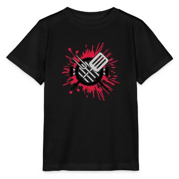 Drops Of Coal Grill Splashes of Color Grill Master - Stanley/Stella MINI CREATOR Kids’ T-Shirt - black - Front - Mikhail (115cm)