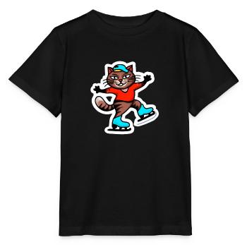 Patinage de chat - T-shirt bio MINI CREATOR Stanley/Stella Enfant - noir - Devant - Mikhail (115cm)