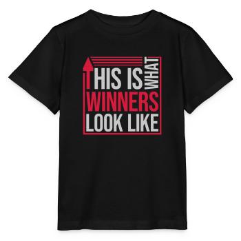 À quoi ressemblent les gagnants - T-shirt bio MINI CREATOR Stanley/Stella Enfant - noir - Devant - Mikhail (115cm)