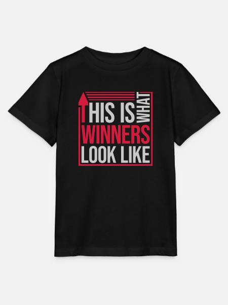 What Winners Look Like - Stanley/Stella Kinder T-Shirt MINI CREATOR - Schwarz