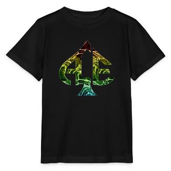 Ace of Spades Casino poker jeux de cartes chance d’argent - T-shirt bio MINI CREATOR Stanley/Stella Enfant - noir - Devant - Mikhail (115cm)