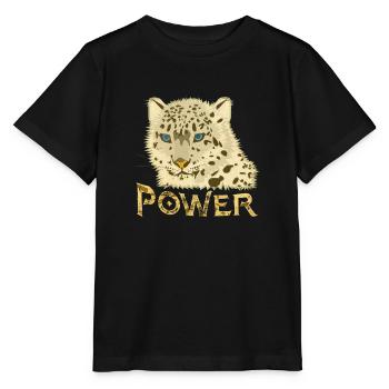 Puissance, puissance, énergie, gros chat, gros chat, tête - T-shirt bio MINI CREATOR Stanley/Stella Enfant - noir - Devant - Mikhail (115cm)