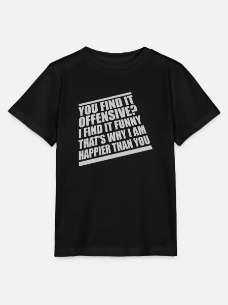You find it offensive - Stanley/Stella Kinder T-Shirt MINI CREATOR - Schwarz
