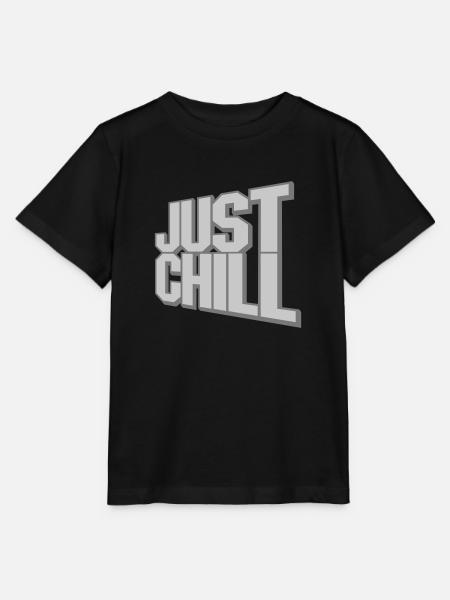 Just Chill Text Logo - Stanley/Stella Kinder T-Shirt MINI CREATOR - Schwarz