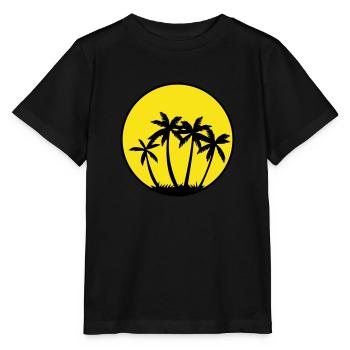 Palmiers - T-shirt bio MINI CREATOR Stanley/Stella Enfant - noir - Devant - Mikhail (115cm)