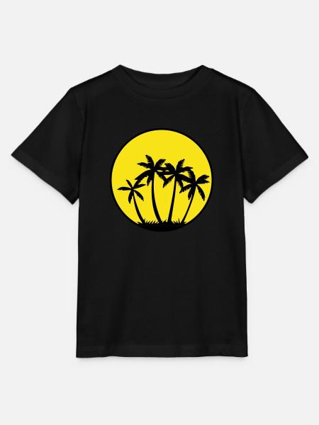 Palmen - Stanley/Stella Kinder T-Shirt MINI CREATOR  - Schwarz