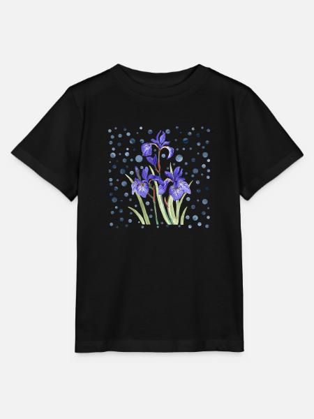 Blumen - Stanley/Stella Kinder T-Shirt MINI CREATOR - Schwarz