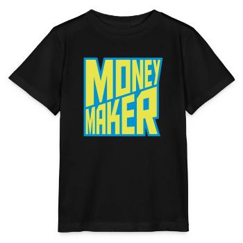 Millionär Money Maker Text - Stanley/Stella Kinder T-Shirt MINI CREATOR  - Schwarz - Vorne - Mikhail (115cm)