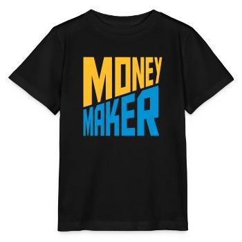 Text Money Maker Erfolgreich - Stanley/Stella Kinder T-Shirt MINI CREATOR  - Schwarz - Vorne - Mikhail (115cm)