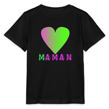 Maman - T-shirt bio MINI CREATOR Stanley/Stella Enfant - noir - Devant - Mikhail (115cm)