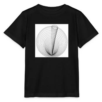 Mathematisches Mandala - Stanley/Stella Kinder T-Shirt MINI CREATOR  - Schwarz - Vorne - Mikhail (115cm)