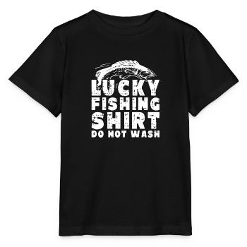 Chemise de pêche chanceuse ne pas laver - T-shirt bio MINI CREATOR Stanley/Stella Enfant - noir - Devant - Mikhail (115cm)