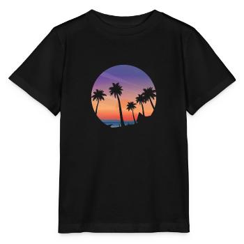 Evening sun on the beach - Stanley/Stella MINI CREATOR Kids’ T-Shirt - black - Front - Mikhail (115cm)