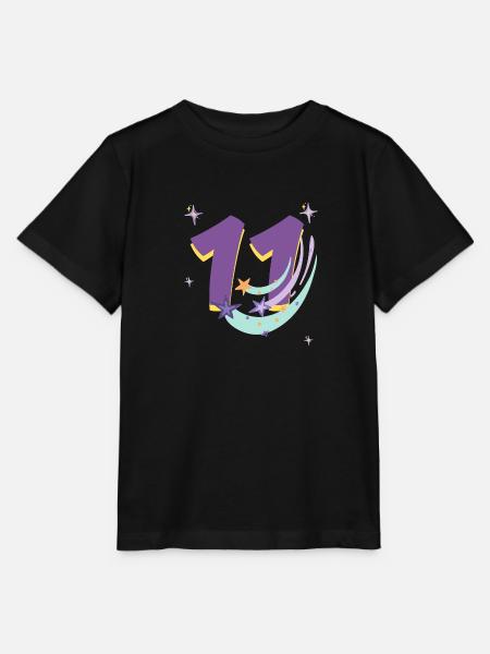 11-jähriges Jubiläum (11-jähriges Geschenk) - Stanley/Stella Kinder T-Shirt MINI CREATOR  - Schwarz