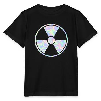 Vaporwave Radioaktiv Zeichen - Stanley/Stella Kinder T-Shirt MINI CREATOR  - Schwarz - Vorne - Mikhail (115cm)