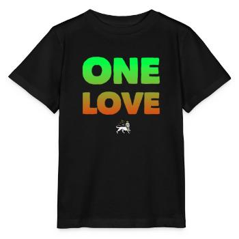 One Love Rastafari - T-shirt bio MINI CREATOR Stanley/Stella Enfant - noir - Devant - Mikhail (115cm)