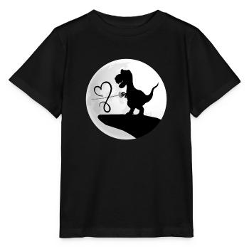 fencing fencer degen florett fencing-saurus - Stanley/Stella MINI CREATOR Kids’ T-Shirt - black - Front - Mikhail (115cm)