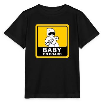 Bébé cool à bord - T-shirt bio MINI CREATOR Stanley/Stella Enfant - noir - Devant - Mikhail (115cm)