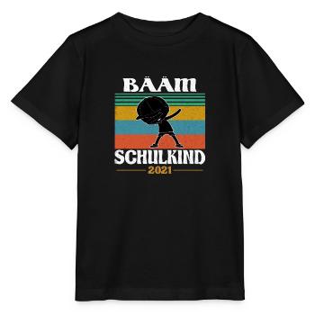 Bääm! Schoolchild 2021 School Enrolment Back to school School - Stanley/Stella MINI CREATOR Kids’ T-Shirt - black - Front - Mikhail (115cm)