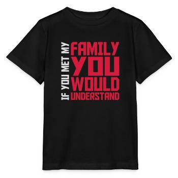 you would understand quote - Stanley/Stella MINI CREATOR Kids’ T-Shirt - black - Front - Mikhail (115cm)