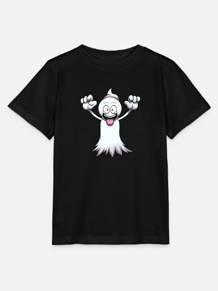Lustiges Gespenst - Stanley/Stella Kinder T-Shirt MINI CREATOR  - Schwarz