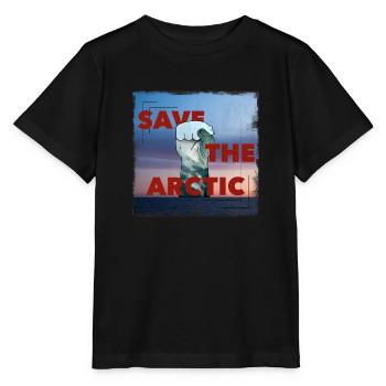 Save The Arctic - Stanley/Stella MINI CREATOR Kids’ T-Shirt - black - Front - Mikhail (115cm)