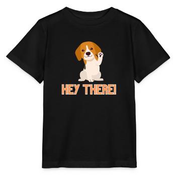 Hey there dog - Stanley/Stella MINI CREATOR Kids’ T-Shirt - black - Front - Mikhail (115cm)