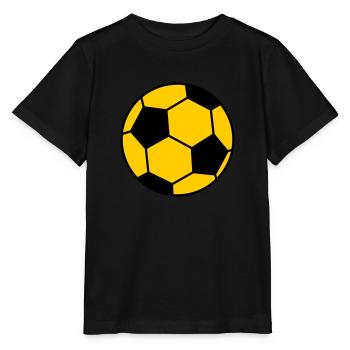 Football Ball - Stanley/Stella MINI CREATOR Kids’ T-Shirt - black - Front - Mikhail (115cm)