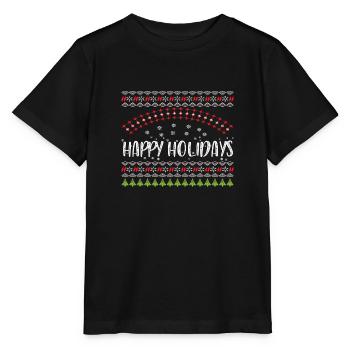 Joyeuses Fêtes - T-shirt bio MINI CREATOR Stanley/Stella Enfant - noir - Devant - Mikhail (115cm)
