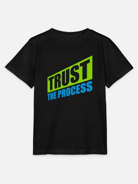 trust the process Zitat - Stanley/Stella Kinder T-Shirt MINI CREATOR - Schwarz