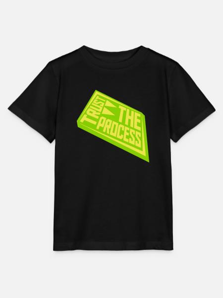 trust the process Zitat - Stanley/Stella Kinder T-Shirt MINI CREATOR - Schwarz