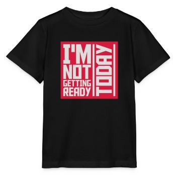 ne pas se préparer aujourd’hui - T-shirt bio MINI CREATOR Stanley/Stella Enfant - noir - Devant - Mikhail (115cm)