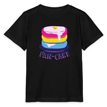 Pansexual Pfanne - Kuchen - Stanley/Stella Kinder T-Shirt MINI CREATOR  - Schwarz - Vorne - Mikhail (115cm)