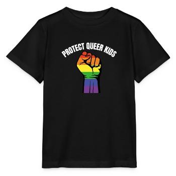 Protégez les enfants queer - T-shirt bio MINI CREATOR Stanley/Stella Enfant - noir - Devant - Mikhail (115cm)