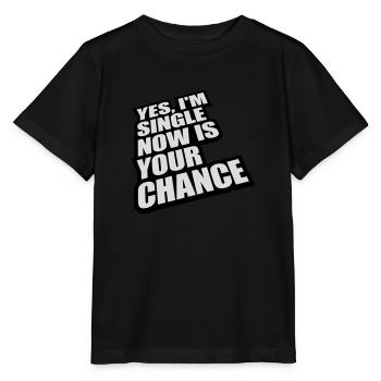 célibataire maintenant votre chance - T-shirt bio MINI CREATOR Stanley/Stella Enfant - noir - Devant - Mikhail (115cm)