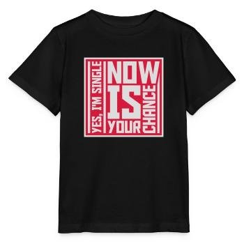 célibataire maintenant votre chance - T-shirt bio MINI CREATOR Stanley/Stella Enfant - noir - Devant - Mikhail (115cm)