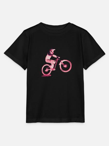 Mountainbiken bergab - Stanley/Stella Kinder T-Shirt MINI CREATOR  - Schwarz