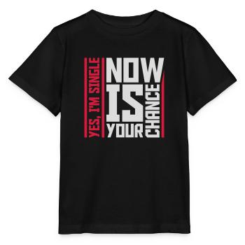 célibataire maintenant votre chance - T-shirt bio MINI CREATOR Stanley/Stella Enfant - noir - Devant - Mikhail (115cm)