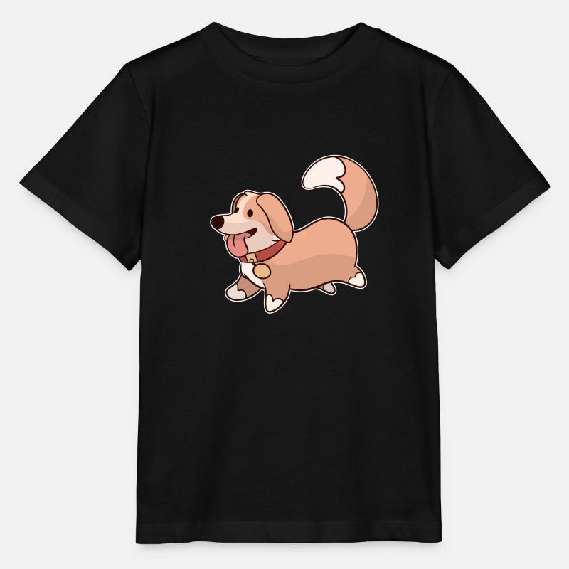 Chien mignon - T-shirt bio MINI CREATOR Stanley/Stella Enfant - noir
