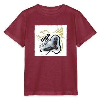 Proud eagle eagle in the sky - Stanley/Stella MINI CREATOR Kids’ T-Shirt - burgundy - Front - Kain (125cm)