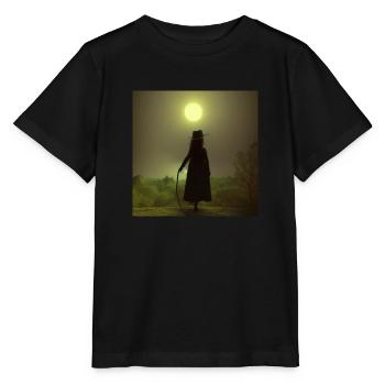 Édition féminine - Le randonneur au-dessus de la mer de brouillard - T-shirt bio MINI CREATOR Stanley/Stella Enfant - noir - Devant - Mikhail (115cm)