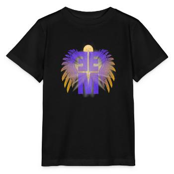 EEM = Archangel Michael with sword and wings - Stanley/Stella MINI CREATOR Kids’ T-Shirt - black - Front - Mikhail (115cm)