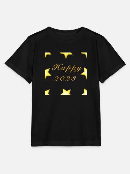 Happy 2023-ByRino - Stanley/Stella Kinder T-Shirt MINI CREATOR  - Schwarz