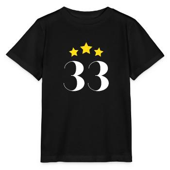 33. Jahrestag mit Hauptdarsteller - Stanley/Stella Kinder T-Shirt MINI CREATOR  - Schwarz - Vorne - Mikhail (115cm)