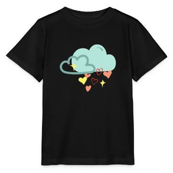 Nuage de pluie d'amour - T-shirt bio MINI CREATOR Stanley/Stella Enfant - noir - Devant - Mikhail (115cm)