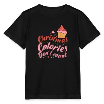 Les calories de Noël ne comptent pas - T-shirt bio MINI CREATOR Stanley/Stella Enfant - noir - Devant - Mikhail (115cm)