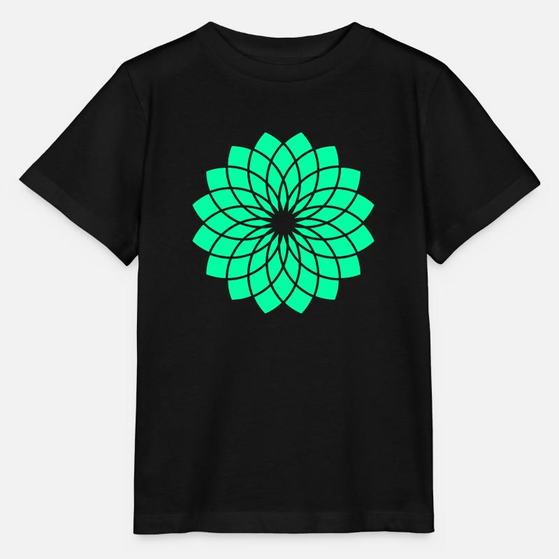Emerald Lotus - Stanley/Stella Kinder T-Shirt MINI CREATOR  - Schwarz